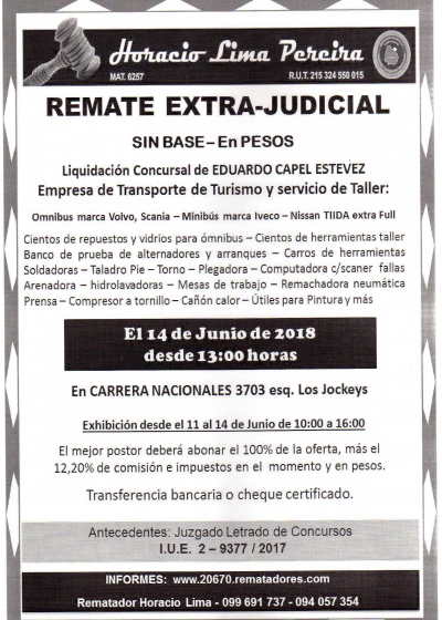 Liquidación Empresa Transporte de Turismo Liquidación Empresa Transporte de Turismo